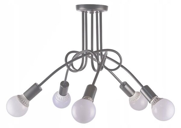Toolight Paradise, stropní svítidlo 5xE27 392252, šedá, OSW-04013
