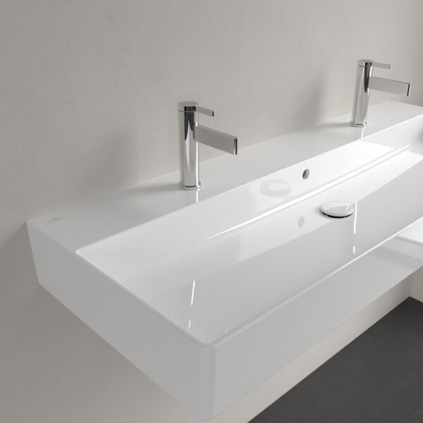 Villeroy & Boch Memento 2.0 - Umyvadlo 1200x470 mm, s přepadem, alpská bílá CeramicPlus 4A22C4R1