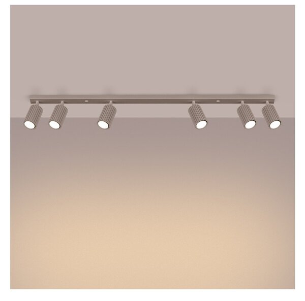 Taupe kovové bodové svítidlo 6,5x117 cm Gleam – Sollux
