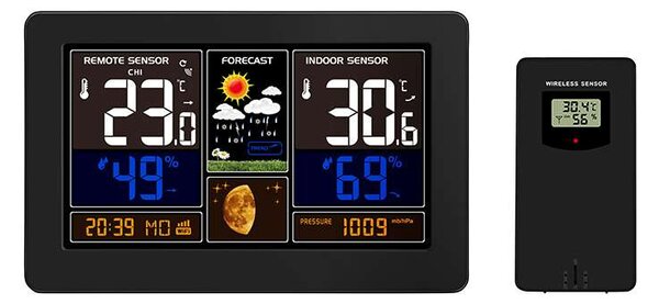 Meteostanice TE81 WiFi, černá