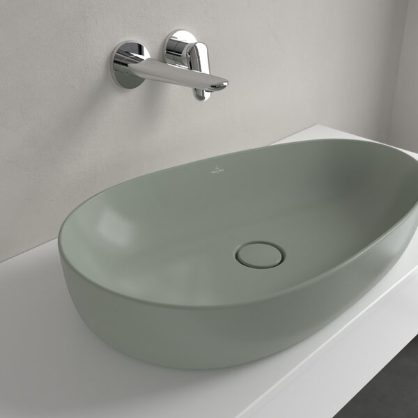 Villeroy & Boch Antao - Umyvadlová mísa 650x400 mm, bez přepadu, Morning Green CeramicPlus 4A7465R8
