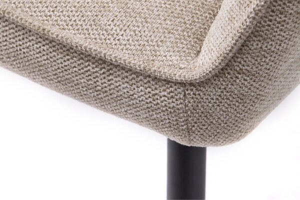 Unique Furniture Béžová čalouněná jídelní židle Nolan