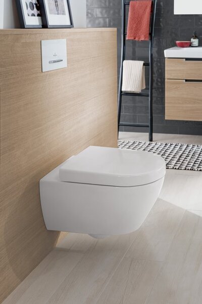 Villeroy & Boch Subway 2.0 - Závěsné WC, Rimless, s DirectFlush, alpská bílá CeramicPlus 5614R0R1