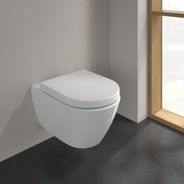 Villeroy & Boch Subway 2.0 - Závěsné WC, Rimless, s DirectFlush, alpská bílá CeramicPlus 5614R0R1