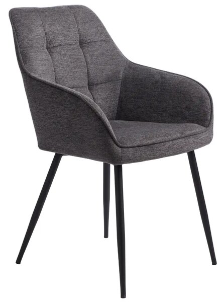 Unique Furniture Šedá čalouněná jídelní židle Nolan