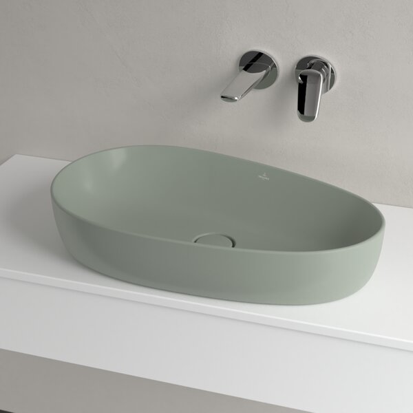 Villeroy & Boch Antao - Umyvadlová mísa 650x400 mm, bez přepadu, Morning Green CeramicPlus 4A7465R8