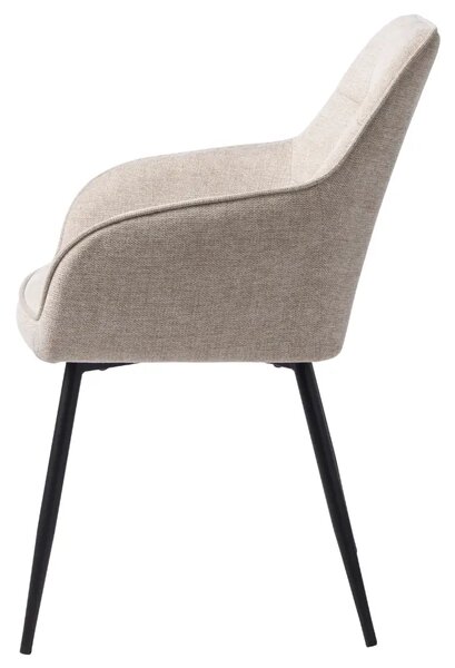 Unique Furniture Béžová čalouněná jídelní židle Nolan