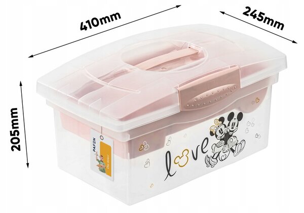 Výsuvný box na hračky, organizér Minnie