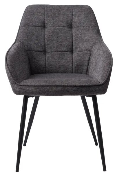 Unique Furniture Šedá čalouněná jídelní židle Nolan