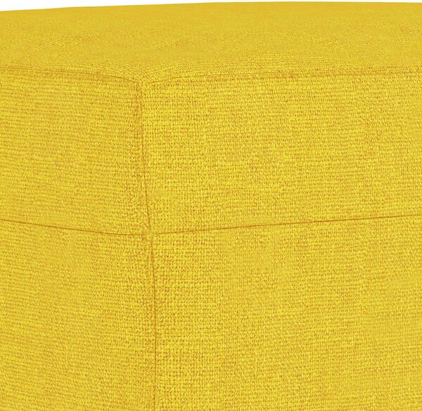3dílná sedací souprava s poduškami světle žlutá textil 3201677