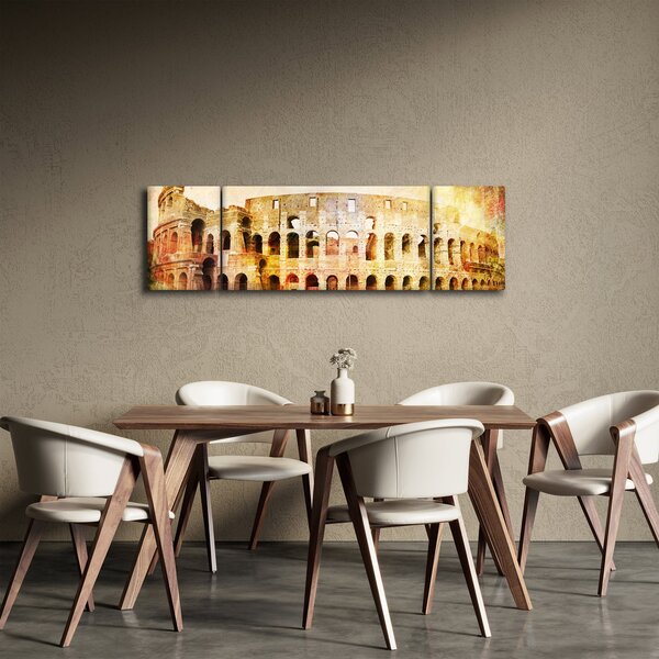 Obraz - Digitální malba, koloseum, Řím, Itálie (170x50 cm)