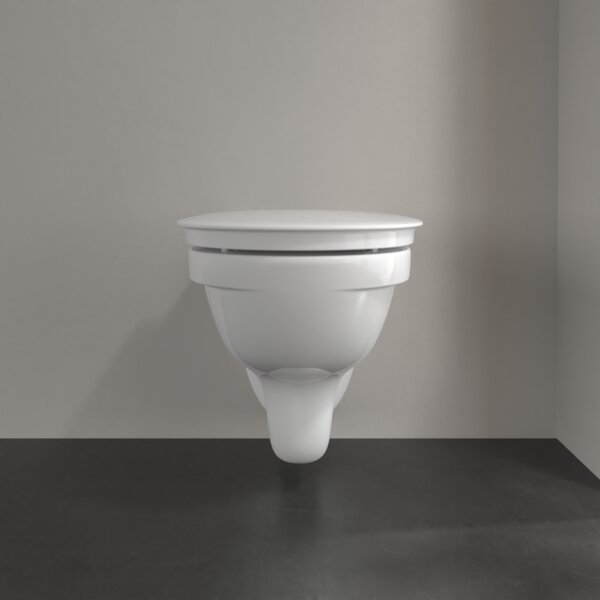 Villeroy & Boch ViCare - WC sedátko s poklopem, QuickRelease, Softclosing, AntiBac, alpská bílá 9M67S1T1