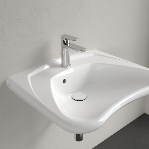 Villeroy & Boch ViCare - Umyvadlo Vita 600x490mm, s otvorem na baterii, s přepadem, alpská bílá 71196301