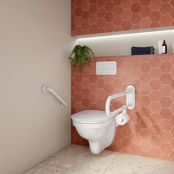 Villeroy & Boch ViCare - WC sedátko s poklopem, QuickRelease, Softclosing, AntiBac, alpská bílá 9M67S1T1