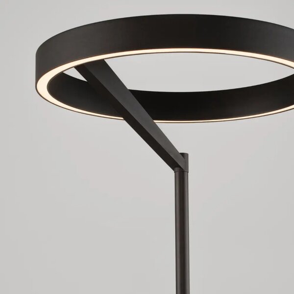 Nova Luce Černá kovová stojací LED lampa Adaliz 180 cm