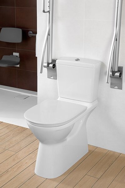 Villeroy & Boch ViCare - WC sedátko s poklopem, QuickRelease, Softclosing, AntiBac, alpská bílá 9M67S1T1