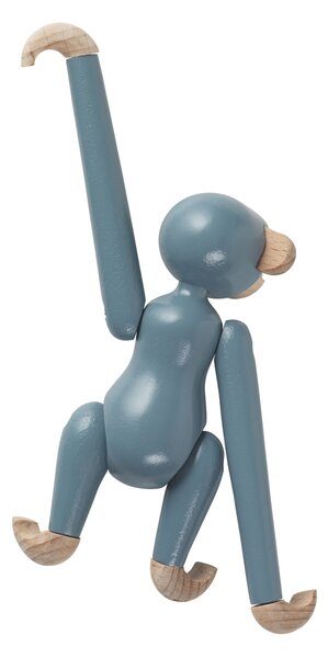 Dřevěná opička Monkey Mini Vintage Blue 9,5 cm