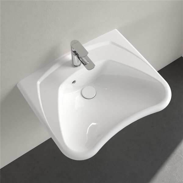 Villeroy & Boch ViCare - Umyvadlo Vita 600x490mm, s otvorem na baterii, s přepadem, alpská bílá 71196301