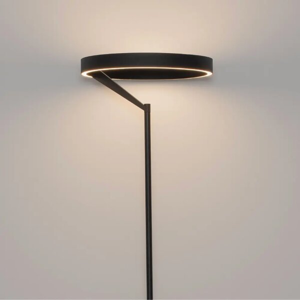 Nova Luce Černá kovová stojací LED lampa Adaliz 180 cm