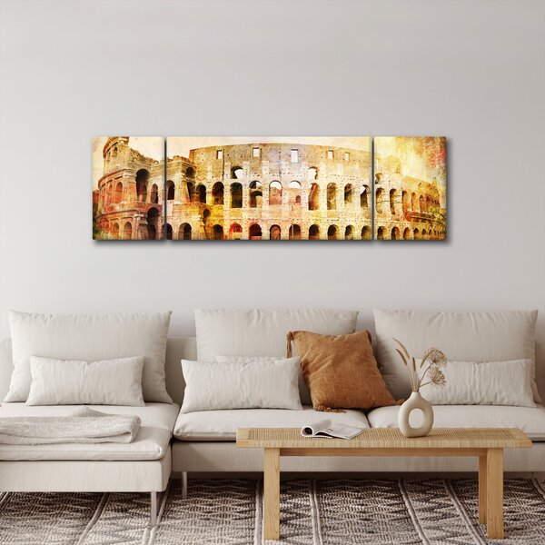 Obraz - Digitální malba, koloseum, Řím, Itálie (170x50 cm)