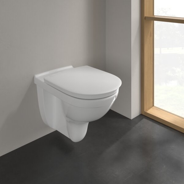 Villeroy & Boch ViCare - WC sedátko s poklopem, QuickRelease, Softclosing, AntiBac, alpská bílá 9M67S1T1