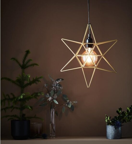 Markslöjd 705298 - Vánoční dekorace CONTOUR 1xE27/40W/230V zlatá