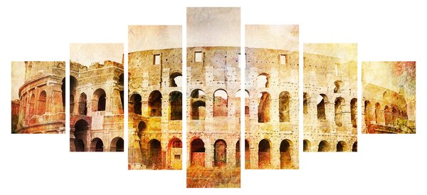 Obraz - Digitální malba, koloseum, Řím, Itálie (210x100 cm)