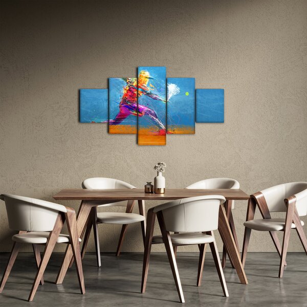 Obraz - Malovaný tenista (125x70 cm)