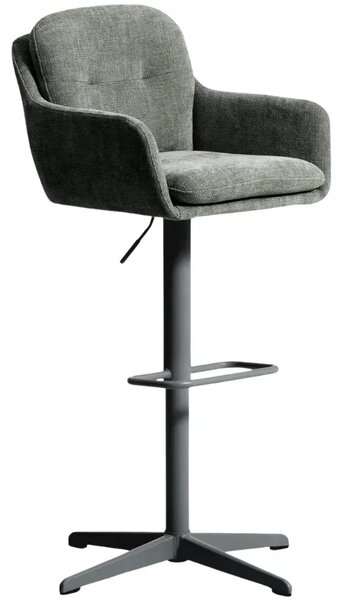Kave Home Tmavě zelená otočná barová židle Lexa 65/85 cm