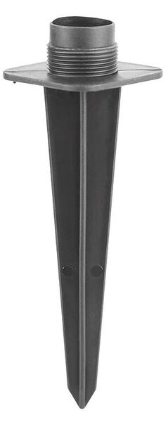 Zahradní sloupek 230V 2Z - PG05, s LED osvětlením, černá