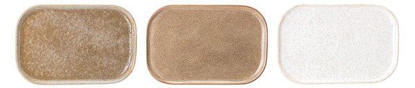 Bloomingville Talíř Addison Bílý s lesklou glazurou 22,5cm