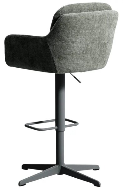 Kave Home Tmavě zelená otočná barová židle Lexa 65/85 cm