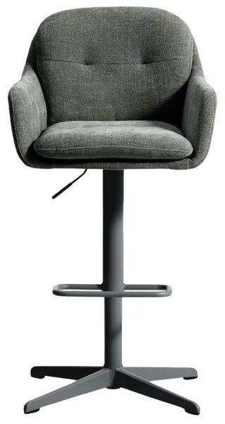 Kave Home Tmavě zelená otočná barová židle Lexa 65/85 cm