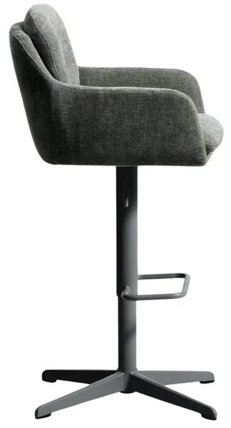 Kave Home Tmavě zelená otočná barová židle Lexa 65/85 cm