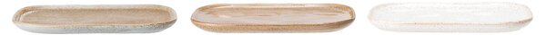 Bloomingville Talíř Addison Bílý s lesklou glazurou 22,5cm