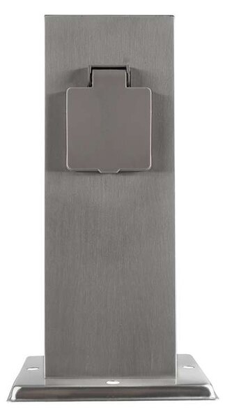 Zahradní sloupek 230V 2Z - PG11, stříbrná