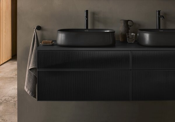 Duravit Zencha - Umyvadlová mísa 550x390 mm, WonderGliss, matný antracit 23735513791