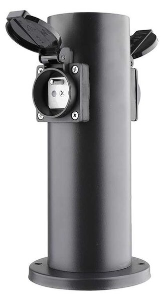 Zahradní sloupek 230V 2Z - PG10, černá