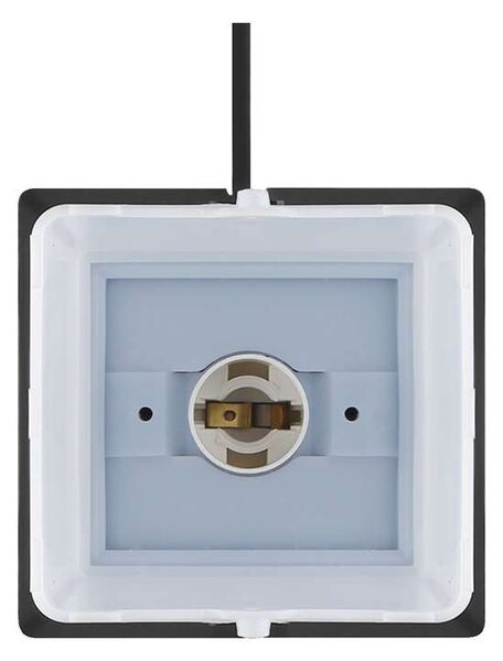 Zahradní sloupek 230V 2Z - PG05, s LED osvětlením, černá