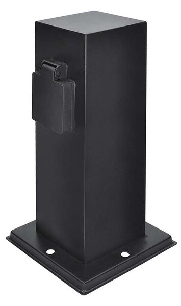 Zahradní sloupek 230V 2Z - PG11, černá