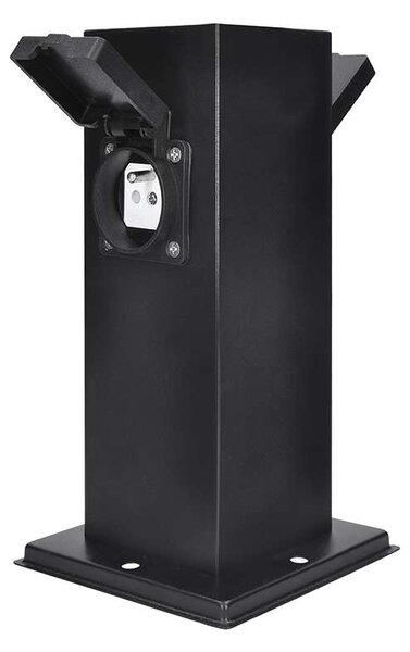 Zahradní sloupek 230V 2Z - PG11, černá