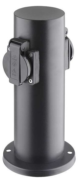 Zahradní sloupek 230V 2Z - PG10, černá
