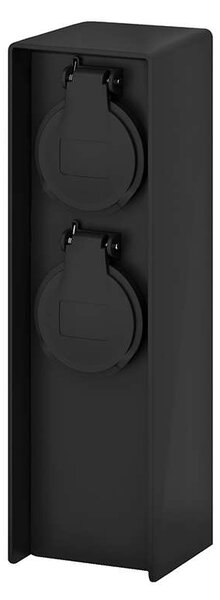 Zahradní sloupek 230V 2Z - PG04, černá
