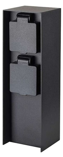 Zahradní sloupek 230V 2Z - PG12, černá