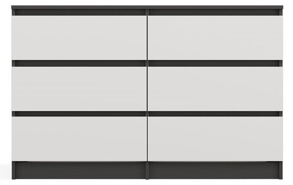 TP Living Komoda Malwa M6 120 cm antracit/bílá