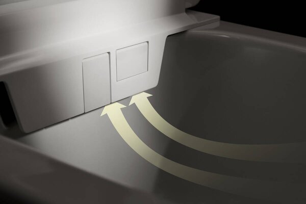Hansgrohe LavaPura Element S - Závěsné sprchové WC, kompletní sada, AquaHelix Flush, SmartClean, HygieneEffect, bílá 63021450