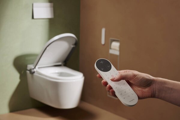 Hansgrohe LavaPura Element S - Závěsné sprchové WC, kompletní sada, AquaHelix Flush, SmartClean, HygieneEffect, bílá 63021450