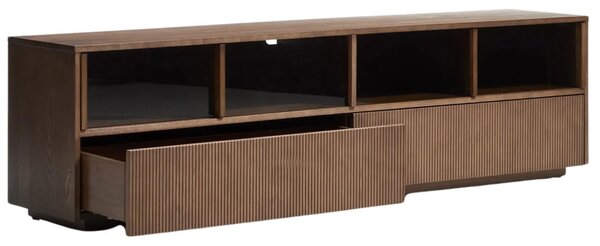 LÉTO -15% Kave Home Hnědá komoda Helvine 200 x 40 cm