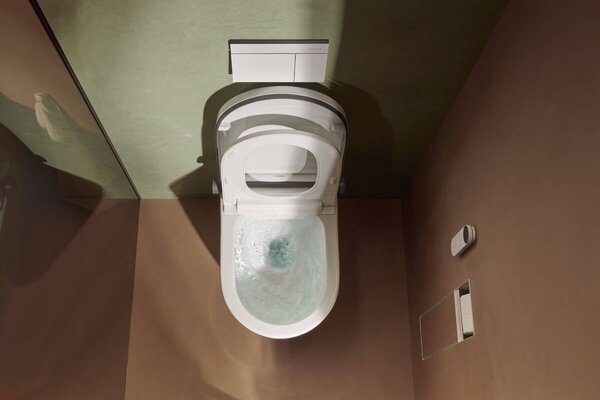 Hansgrohe LavaPura Element S - Závěsné sprchové WC, kompletní sada, AquaHelix Flush, SmartClean, HygieneEffect, bílá 63021450