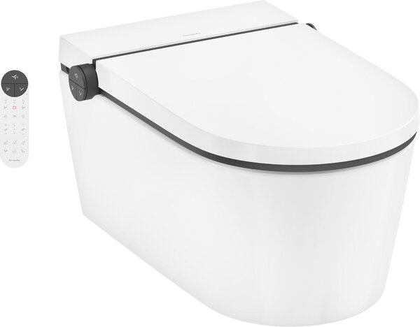 Hansgrohe LavaPura Element S - Závěsné sprchové WC, kompletní sada, AquaHelix Flush, SmartClean, HygieneEffect, bílá 63021450